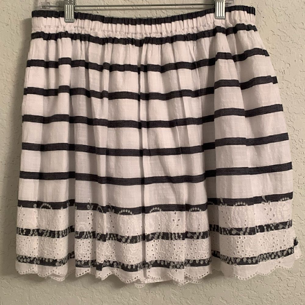 Crow & Ivy Cotton Stripe Lightweight Shirt Size L